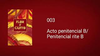 003 Acto penitencia B  Penitential rite B [upl. by Elvira]