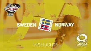 HIGHLIGHTS Sweden v Norway  Round robin  BKT Tires amp OK Tire World Mens Curling Championship [upl. by Claudian]