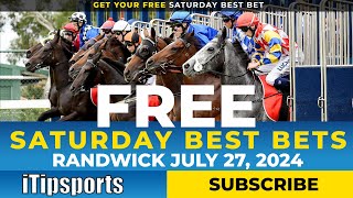 Randwick Best Horse Racing Tips July 27  iTipsports [upl. by Anaderol]