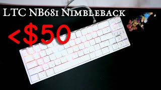 Unboxing EP25 LTC NB681 Nimbleback 65 Compact Keyboard with Removeable Frame [upl. by Enetsirk296]