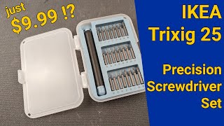 Ikea Trixig 25 Precision Screwdriver Set [upl. by Roinuj636]