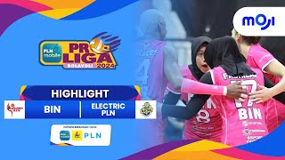 BIN VS Electric PLN 30  Highlight PLN Mobile Proliga 2024 [upl. by Anauqed]