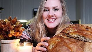 ASMR 🥙 Cooking Session 🥙 Cauliflower Stromboli 🍂 Kneading Dough Chopping Eating [upl. by Eneleahcim]