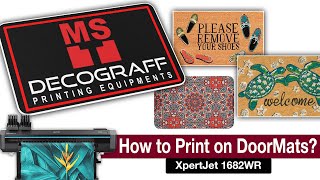 Personalized Doormat Digital Printing  Custom Door Mats DIY [upl. by Mclain]