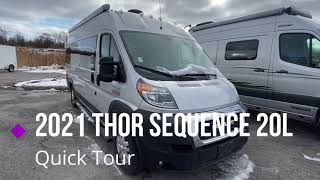 2021 Thor Motor Coach Sequence 20L B Class Motorhome Quick Video Tour [upl. by Enilegna675]