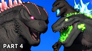 Evolved Godzilla vs Godzilla Minus One and Zilla Jr  Animation Part 4 [upl. by Ettolrahc]