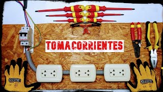 Como Instalar 123 o mas Tomacorrientes en una Habitación  Bien Explicado [upl. by Geiss769]