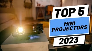 Top 5 BEST Mini Projectors of 2023 [upl. by Einnov]