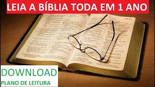 Plano de Leitura Anual da Bíblia em PDF e Excel DOWNLOAD  Dicas [upl. by Sahc]