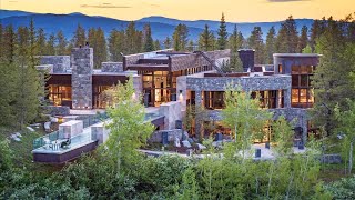 Tour of the luxurious and expensive mega mansion in Colorado worth  42000000 [upl. by Sherburn448]