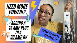 Need More Power Adding an Additional 15 Amp Outlet to a 30 Amp RV Cheap RV Power Upgrade [upl. by Selim262]