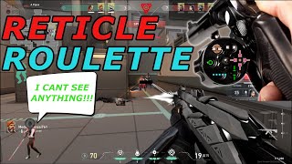 Can we clutch with goofy ahh reticles Valorant reticle roulette [upl. by Khosrow]