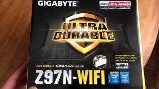 unboxing GIGABYTE Z97NWIFI Intel 1150 Mini ITX Motherboard for Hackintosh pt 1 [upl. by Leong641]