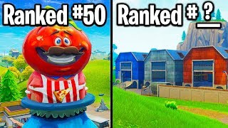 RANKING EVERY LOCATION IN FORTNITE EVER FROM WORST TO BEST [upl. by Calle504]