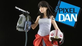 Kotobukiya Star Wars Bishoujo Jaina Solo Statue Review [upl. by Euqinwahs999]