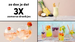 Cocktails amp mocktails snelle zomerse drankjes  3 recepten  Allerhande [upl. by Arracot]