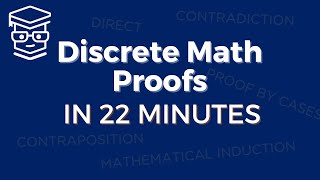 Discrete Math Proofs in 22 Minutes 5 Types 9 Examples [upl. by Behka230]