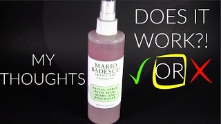 MARIO BADESCU ROSEWATER FACIAL SPRAY PRODUCT REVIEW [upl. by Artied255]