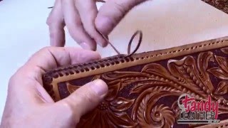 Learning Leathercraft with Jim Linnell – Lesson 13 Double Loop Lacing [upl. by Boleyn]