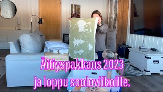 Äitiyspakkaus 2023 👩‍🍼  Sooloarki viikoille vihdoin loppu näkyvissä [upl. by Gerstner669]