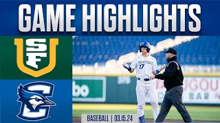 Creighton Baseball Highlights vs San Francisco 31524 [upl. by Lahey]