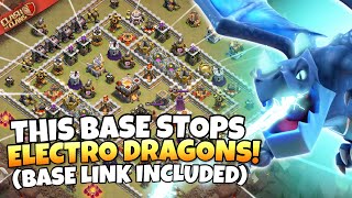 TH11 Base baits Electro Dragons then COMPLETELY DESTROYS THEM Anti Edrag TH11 Base with Link [upl. by Anitsud]