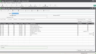 N°45 COMMENT CREER UN MODEL DE SAISIE DE SALAIRE SUR SAGE SAARI i7 [upl. by Ja]