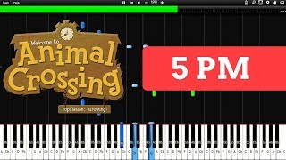 Animal Crossing  5 PM Synthesia [upl. by Yehudi]