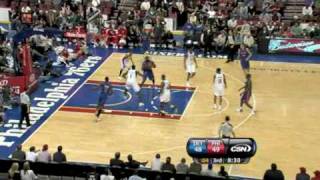 Pistons vs 76ers NBA Highlights 09122009 [upl. by Limaj]