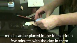 Shaping polymer clay using a push mold [upl. by Henning]