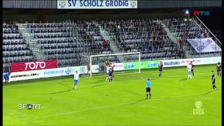 Fußball SV Scholz Grödig vs Cashpoint SCR Altach wwwrtssalzburgat [upl. by Mahgirb]