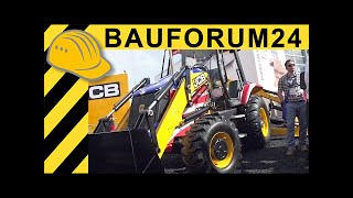 JCB 3CX New Backhoe Loader Walkaround  CONEXPO  Baufourm24 TV [upl. by Langill455]