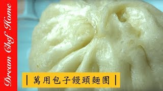 【夢幻廚房在我家】基礎肉包萬用麵糰配方不藏私！萬用包子饅頭麵皮大公開，老師傅的配方第一集麵團篇 How to make Basic Dough for Chinese buns ep1 [upl. by Rus]