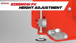 Trimax Ezeemow FX Height Adjustment  Flail Mulcher amp Mower [upl. by Lynelle]