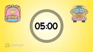 Timer For Kids  5 Minutes Countdown Timer For Kids With Lofi Music  Lofi Classroom Timer [upl. by Frum]