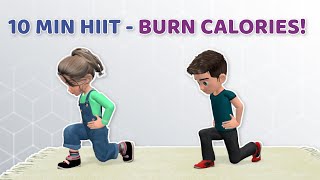 10 MIN HIIT WORKOUT FOR KIDS Burn calories [upl. by Ahtiek]