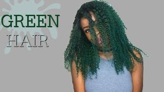 HOW I DYED MY HAIR GREEN La Riche Directions [upl. by Goss305]