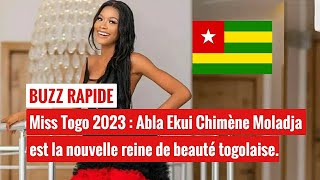 Miss Togo 2023 Abla Ekui Chimène Moladja est la nouvelle reine de beauté togolaise [upl. by Eartnoed]