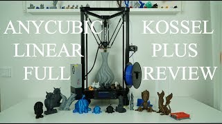 Anycubic kossel Linear Plus 3D printer full review and upgrades [upl. by Marguerite]