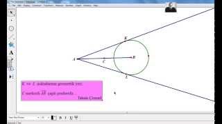 Değme Noktalarının Geometrik Yeri Geometers Sketchpad 5 [upl. by Ytiak]