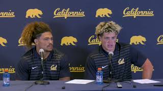 Cal Football Cal vs UC Davis 8312024 Postgame Presser  Teddye Buchanan and Cade Uluave [upl. by Aniraad861]