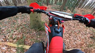 M2r 140cc amp surron at local pitbike trails [upl. by Aicert]