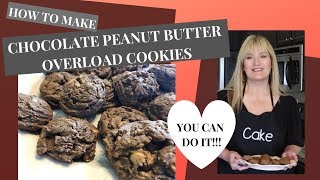 How to make Chocolate Peanut Butter Cup Overload Cookies l Recipe [upl. by Alekehs]