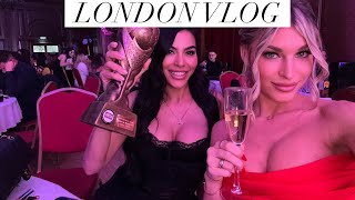 LONDON VLOG NRTV Awards Mayfair restaurants Harrods hair amp home decor [upl. by Yrellav905]