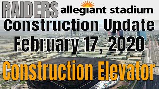 Las Vegas Raiders Allegiant Stadium Construction Update 02 17 2020 [upl. by Prochora988]