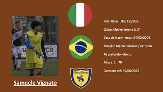 Samuele Vignato AC Monza  Chievo Verona 2021 highlights [upl. by Aihtekal865]