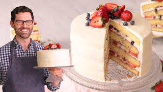 Amazing Berry Chantilly Cake Recipe [upl. by Neehcas]