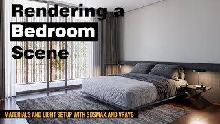 Vray Interior Lighting amp Rendering Tutorial  Bedroom rendering workshop [upl. by Ronym]