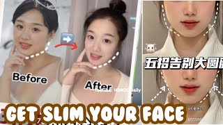 Get slim your face in 2 weeks  Best Exercise to Slim Face Fat [upl. by Swords]