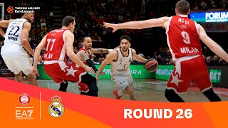 EA7 Emporio Armani MilanReal Madrid  Round 26 Highlights  202324 Turkish Airlines EuroLeague [upl. by Ednutabab]